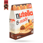 6 عدد بیسکویت شکلاتی نوتلا nutella مدل بی ردی B-ready وزن 22 گرم