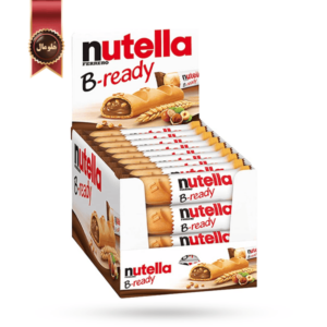 36 عدد بیسکویت شکلاتی نوتلا nutella مدل بی ردی B-ready وزن 22 گرم