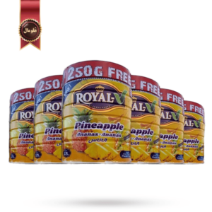 6 عدد پودر شربت رویال royal مدل آناناس pineapple وزن 2750 گرم