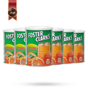 6 عدد پودر شربت فوستر کلارکس foster clarks مدل پرتقال orange وزن 900 گرم