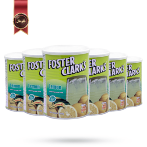 6 عدد پودر شربت فوستر کلارکس foster clarks مدل لیمو lemon وزن 900 گرم