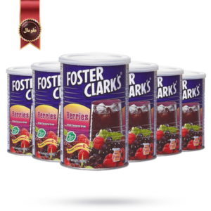 6 عدد پودر شربت فوستر کلارکس foster clarks مدل توت ها berries وزن 900 گرم