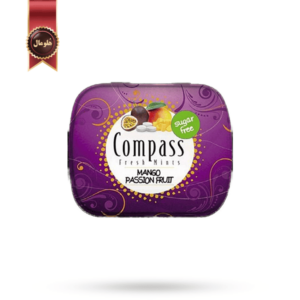 قرص خوشبوکننده دهان کامپس compass مدل انبه و پشن فروت Mango passion fruit