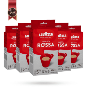 6 عدد پودر قهوه لاوازا lavazza مدل کوالیتا روسا Qualita Rossa وزن 250 گرم