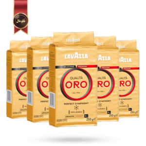 6 عدد پودر قهوه لاوازا lavazza مدل کوالیتا اورو طلایی Qualita ORO وزن 250 گرم