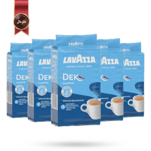 6 عدد پودر قهوه لاوازا lavazza مدل دک کلاسیک Dek classico وزن 250 گرم