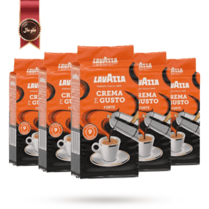 6 عدد پودر قهوه لاوازا lavazza مدل کرما اِ گاستو فورته Crema e gusto forte وزن 250 گرم