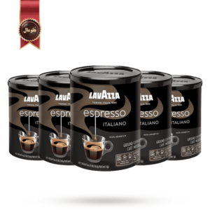 6 عدد پودر قهوه قوطی لاوازا lavazza مدل اسپرسو espresso وزن 250 گرم