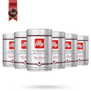 6 عدد قهوه قوطی ایلی illy مدل اینتنسو Intenso وزن 250 گرم