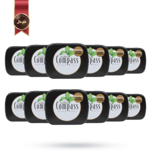 12 عدد قرص خوشبوکننده دهان کامپس compass مدل نعنا خشک قوی Menthol extra strong