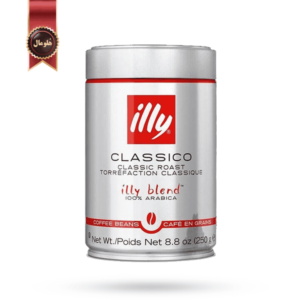دانه قهوه قوطی ایلی illy مدل کلاسیکو Classico وزن 250 گرم