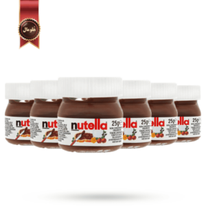6 عدد شکلات صبحانه نوتلا nutella ایتالیایی وزن 25 گرم
