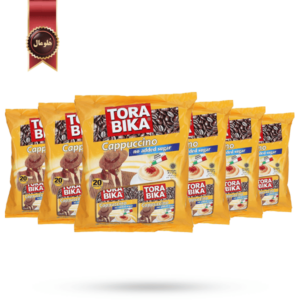 6 بسته کاپوچینو تورابیکا torabika مدل رژیمی بدون شکر no added sugar پک 20 ساشه ای (اورجینال)