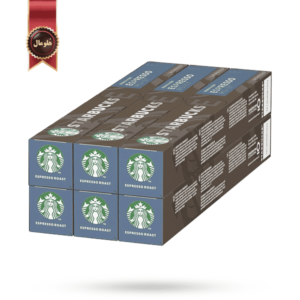 6 بسته کپسول قهوه استارباکس starbucks مدل رست اسپرسو espresso roast پک 10 تایی