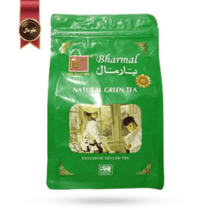 چای بارمال bharmal مدل چای سبز طبیعی natural green tea وزن 250 گرم