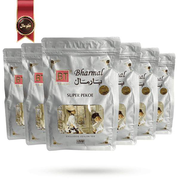 6 بسته چای بارمال bharmal مدل سوپر پکو super pekoe وزن 250 گرم