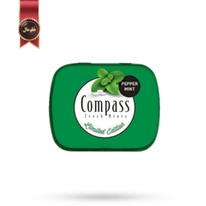 قرص خوشبوکننده دهان کامپس compass مدل نعنا تند Pepper mint