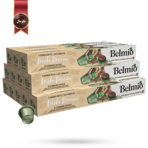 12 بسته کپسول قهوه بلمیو belmio مدل رویای ایرلندی Irish Dream پک 10 تایی
