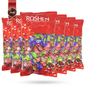 6 بسته آبنبات میوه ای روشن roshen مدل پپینز peppinezzz وزن 900 گرم