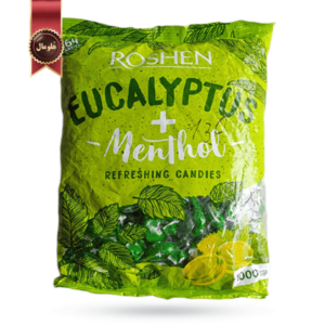 آبنبات نعنایی روشن roshen مدل اکالیپتوس + نعنا eucalyptus+menthol یک کیلویی