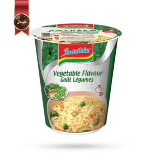 نودل لیوانی اندومی indomie مدل سبزیجات vegetable وزن 60 گرم