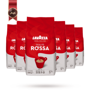 6 بسته دانه قهوه لاوازا lavazza مدل کوالیتا روسا Qualita Rossa یک کیلویی
