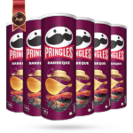 6 عدد چیپس پرینگلز pringles مدل باربیکیو barbeque وزن 165 گرم