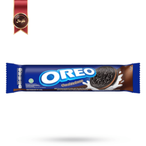 بیسکویت اورئو oreo مدل کرم شکلاتی Chocolate cream وزن 119.6 گرم