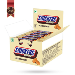 24 عدد شکلات اسنیکرز snickers مدل بادام almond وزن 22 گرم