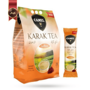 چای کرک کمل camel مدل زعفران saffron وزن 500 گرم
