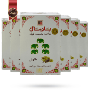 6 عدد چای بارمال bharmal مدل پنج فیل هل five cardamom jumbo وزن 500 گرم