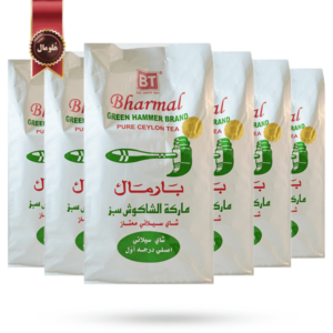 6 عدد چای بارمال bharmal مدل چکش سبز green hammer وزن 500 گرم