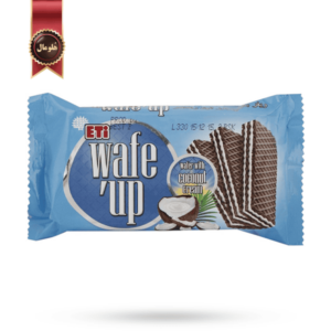 ویفر ویف آپ Wafe up مدل کرم نارگیل coconut cream وزن 30 گرم
