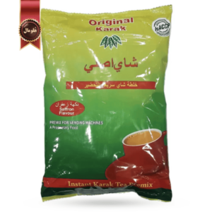 چای کرک اصلی original karak مدل طعم زعفران saffron flavour یک کیلویی