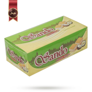 24 عدد ویفر نارگیلی ساندو coconut Wafer Sando وزن 32 گرم