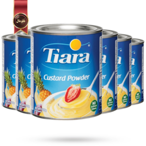 6 عدد پودر کاسترد تیارا Tiara custard powder وزن 300 گرم