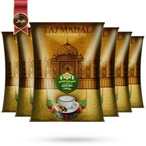 6 بسته چای کرک تاج محل tajmahal مدل طعم زنجبیل ginger flavour یک کیلویی