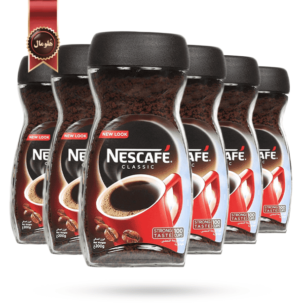 6 عدد قهوه فوری نسکافه Nescafe مدل کلاسیک Classic وزن 200 گرم