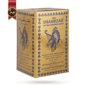 چای شهرزاد sharzad مدل هل طبیعی Natural cardamom وزن 454 گرم
