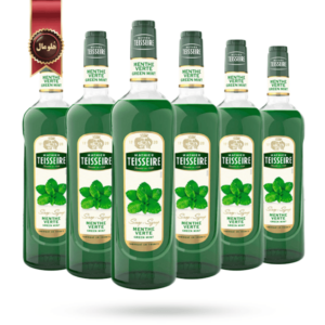 6 عدد سیروپ تیزر Teisseire Syrup مدل نعنا سبز Menthe verte وزن 700 گرم