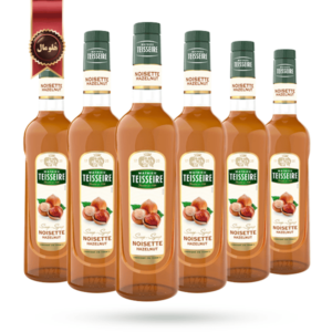 6 عدد سیروپ تیزر Teisseire Syrup مدل فندق noisette وزن 700 گرم