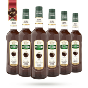 6 عدد سیروپ تیزر Teisseire Syrup مدل آیریش کرم irish cream وزن 700 گرم