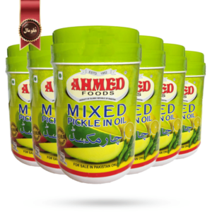 6 عدد ترشی میکس احمد Pickled Mix Ahmed یک کیلویی