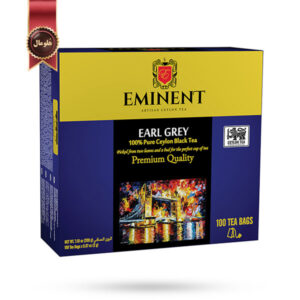 چای تی بگ امیننت eminent مدل ارل گری earl grey پک 100 تایی