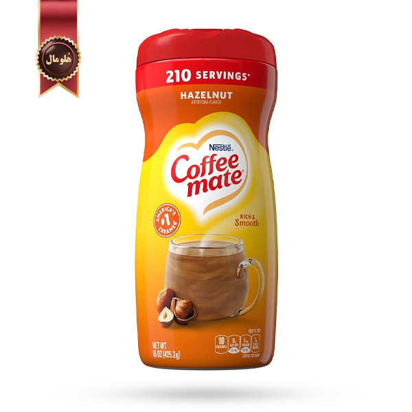 کافی میت نستله coffee mate nestle مدل فندق Hazelnut وزن 425 گرم