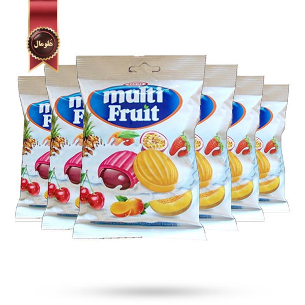 6 بسته آبنبات تایاس Tayas مدل مولتی میوه Multi Fruit وزن 500 گرم