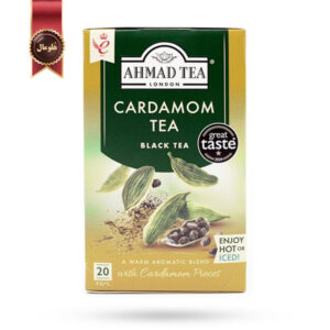 چای احمد Ahmad Tea مدل هلدار cardamom tea پک 20 تایی