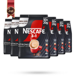 6 بسته قهوه فوری نسکافه Nescafe مدل 3 در 1 اینتنسو 3In1 Intenso پک 30 ساشه ای