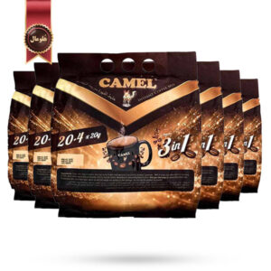 6 بسته کافی میکس سه‌ در‌ یک کمل Camel instant coffee mix 3 in 1 پک 24 ساشه ای
