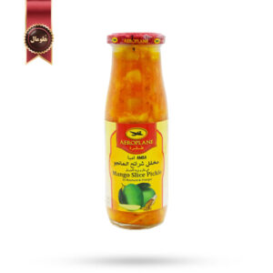 ترشی ایرپلین (هواپیما) Aeroplane مدل انبه و ترکیب خردل و سرکه Mango in Mustard & Vinegar وزن 450 گرم